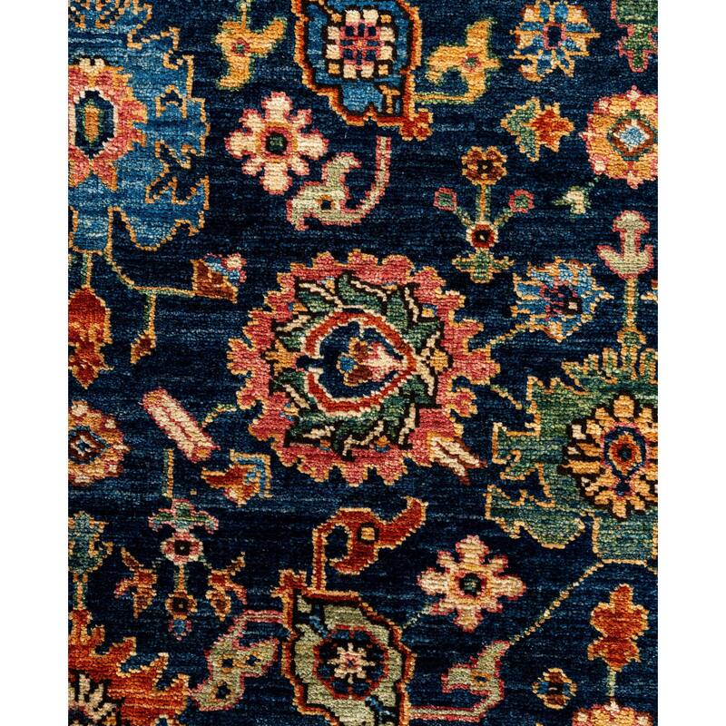 Serapi One-of-a-Kind Hand-Knotted Area Rug - Blue - 4' 3" x 5' 10"