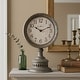 preview thumbnail 1 of 0, Howard Miller Ardie Black 12.25-Inch Industrial Mantel Clock