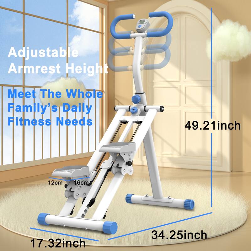 Stair Stepper with Resistance Home-Upgrade Vertical Climber Workout Machine for Full-Body Exercise Climber Fitness Equipment