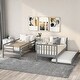 preview thumbnail 22 of 38, Twin/Full Bunk Bed with Trundle, Drawers & Safe Staircase - Space-Saving Design