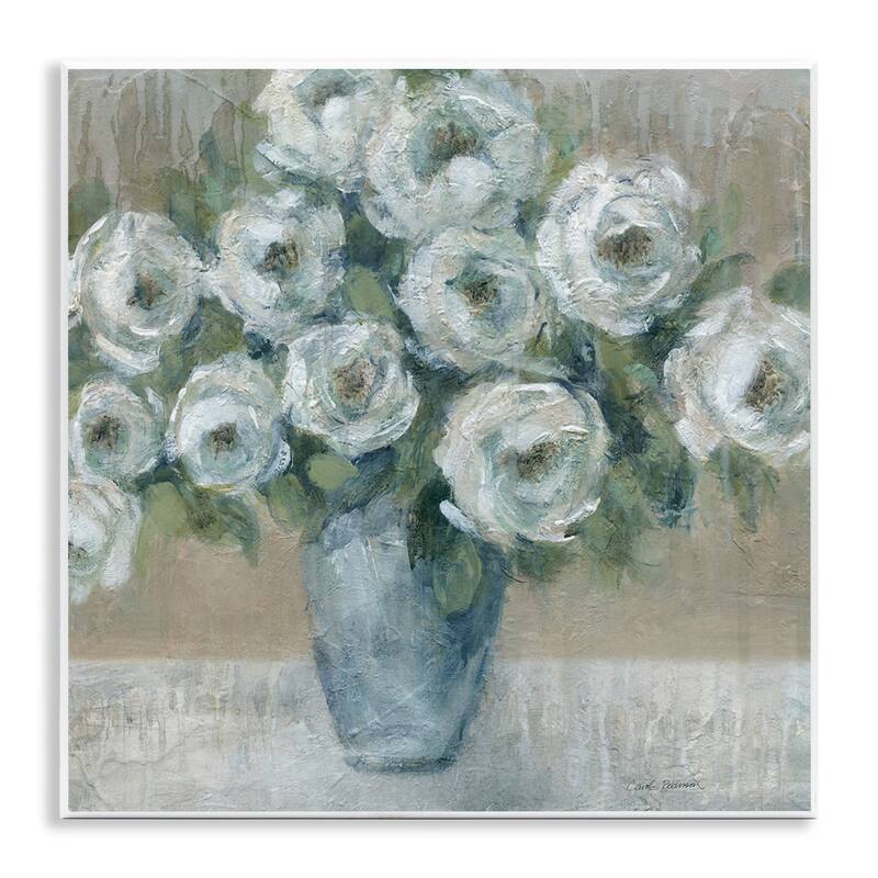 Stupell Round Painted Roses Wall Plaque Art Design By Carol Robinson - 12 x 12