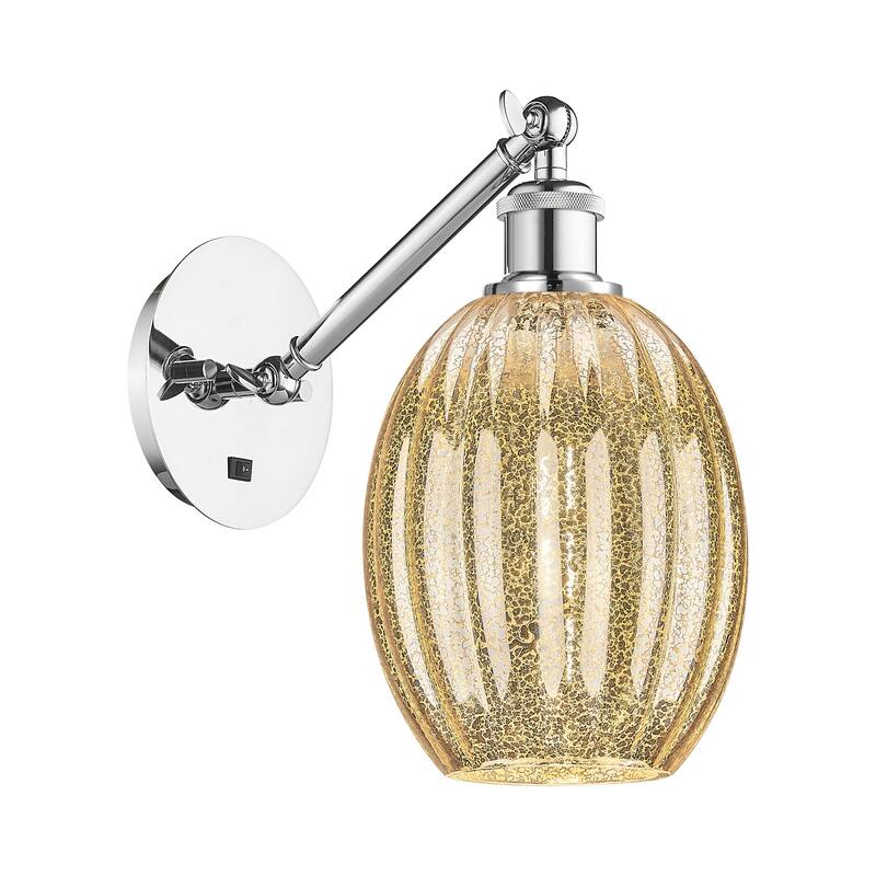 Innovations Lighting 317-1W-11-7 Preston Sconce Preston 11" Tall Wall - Polished Chrome / Mercury