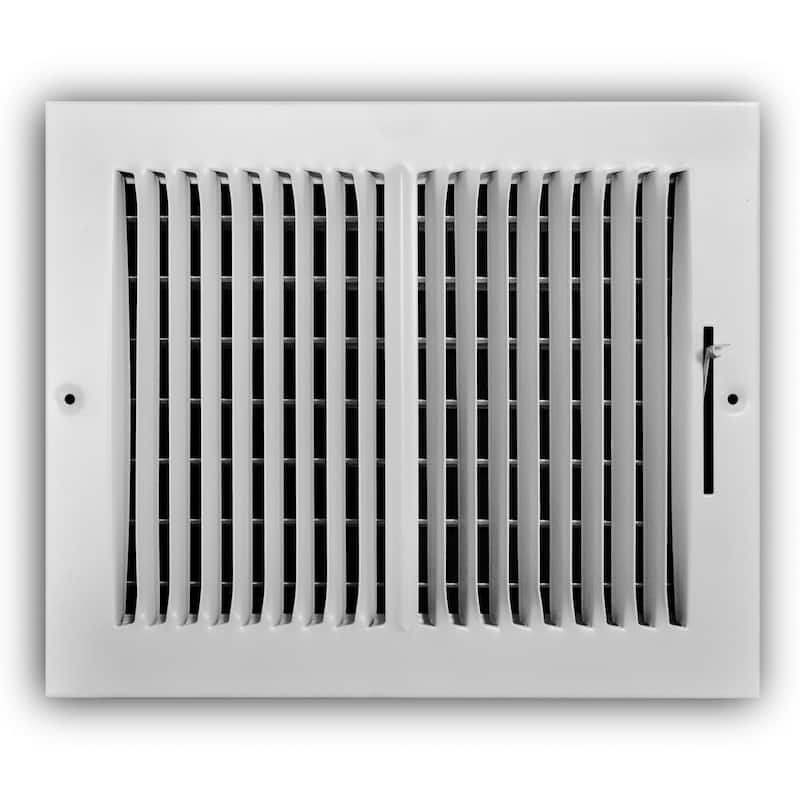 ProSelect PS2WW10X100 8" x 10" Wall / Ceiling Register with Mounting - White