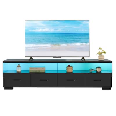 4-Drawer TV Stand for TV's up to 80" Flat Screen Cabinet