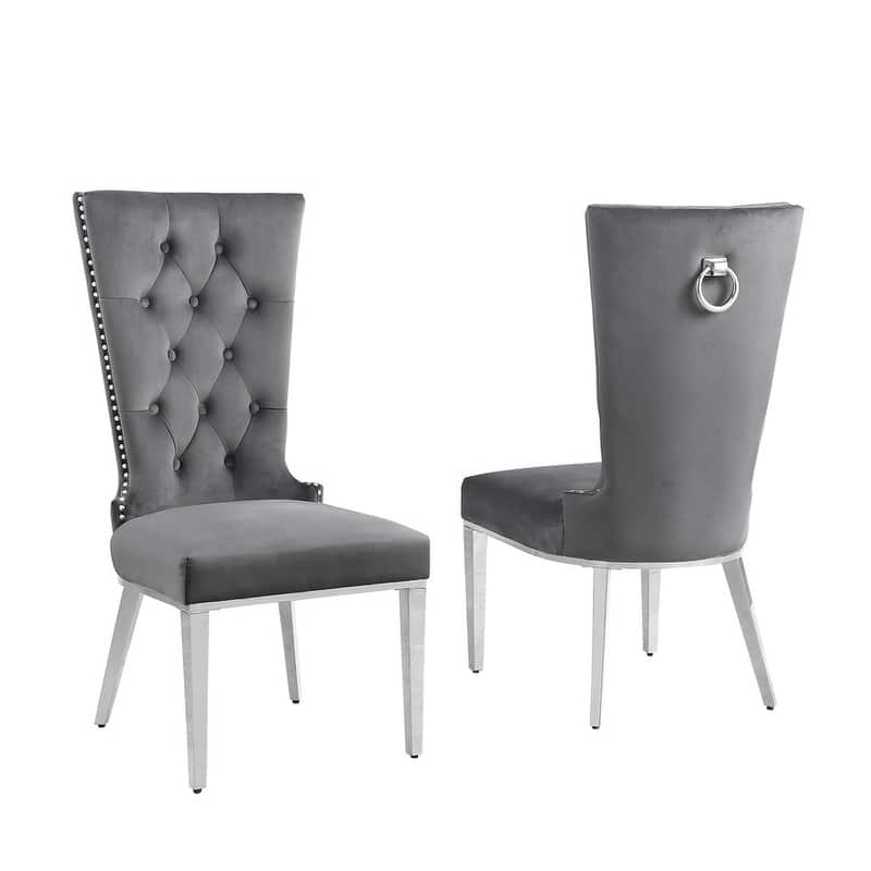 Best Quality Furniture D221/2-SC330-7 Dining Set with 12mm Tempered Glass