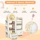preview thumbnail 5 of 9, Multipurpose Toy Chest and Bookshelf with Mobile Trolley for Bedroom - 34" x 15" x 47"