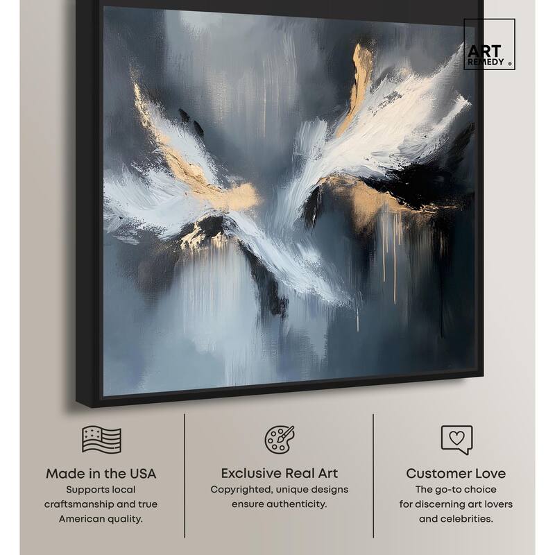 Wings of Gold Canvas by Art Remedy