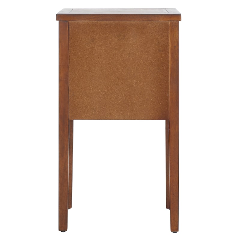 SAFAVIEH Minda 2-Drawer Accent End Table Nightstand (Fully Assembled) - 16.9" x 14.2" x 29.7" - 17Wx15Dx30H