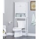 preview thumbnail 1 of 4, Spirich Home Bathroom Shelf Over-The-Toilet, Bathroom SpaceSaver, Bathroom Bathroom Storage Cabinet Organizer with Drawer White