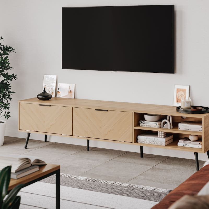 Himari Low Profile TV Stand, TVs up to 85" - 71" in width