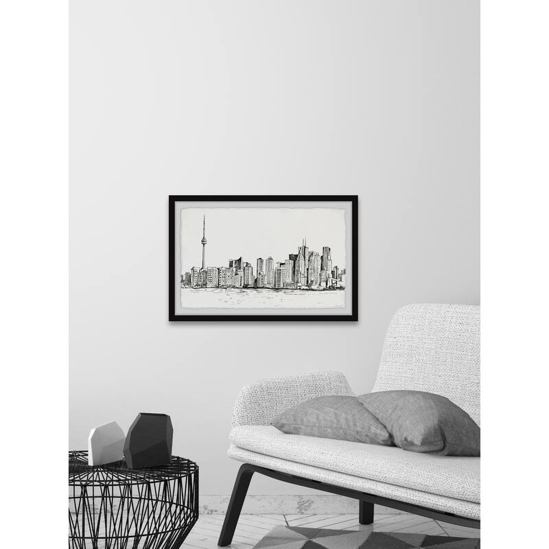 'Towering CN Tower' Framed Painting Print Bed Bath & Beyond 35538698