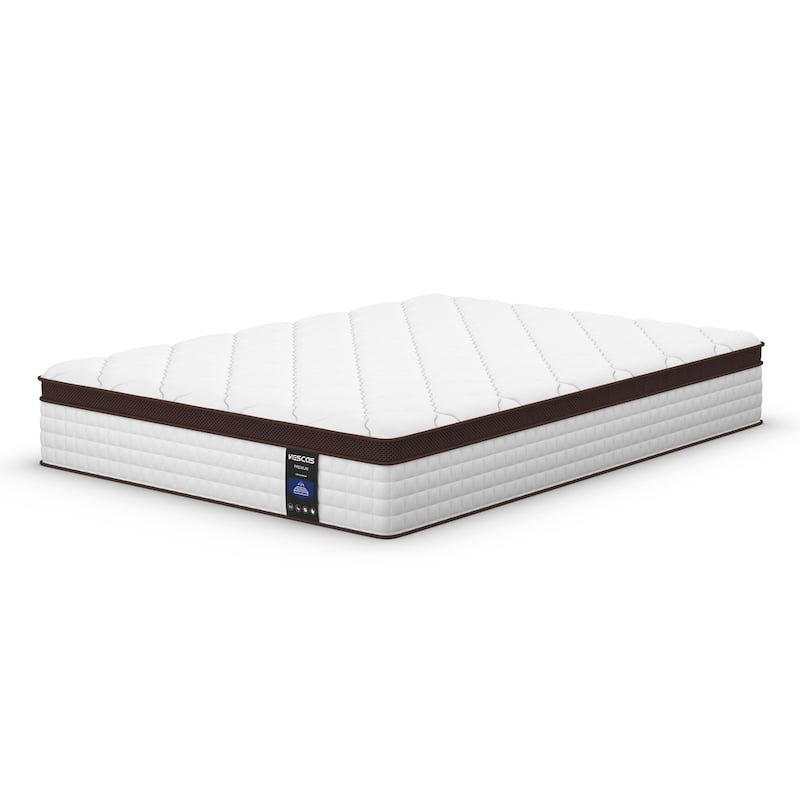 10-Inch Memory Foam and Pocket Springs Premium Mattresses,Eruo Top Mattress