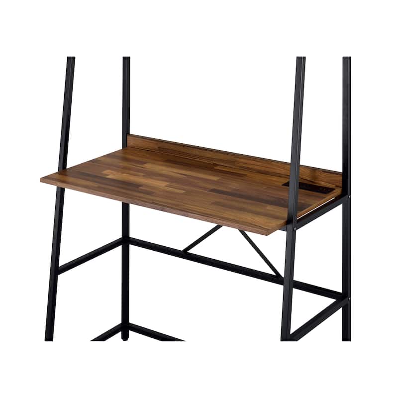 Easton Industrial 36-inch Steel Compact Computer Desk with USBs by Furniture of America