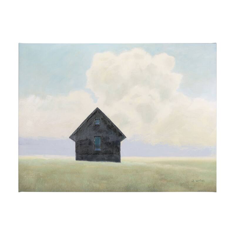 Lonely Landscape I (56 x 42 ) Canvas Art Print - Large
