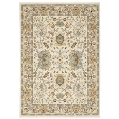 Style Haven Lawson Traditional Persian Indoor Wool Fringe Edge Area Rug