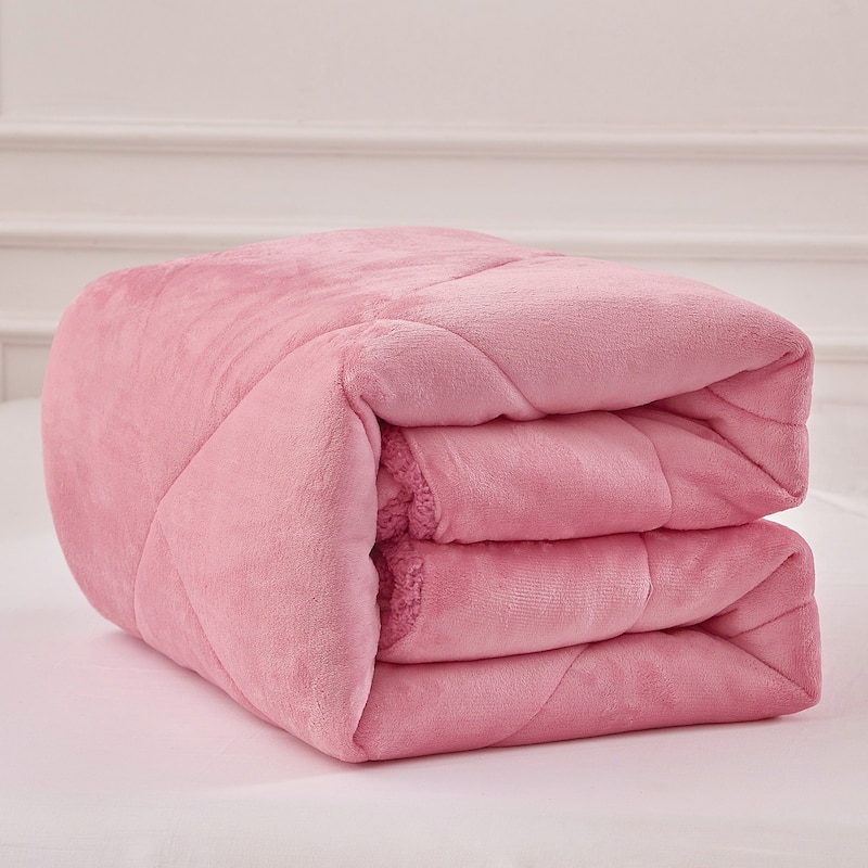 Sherpa Fleece Kids Comforter Set Xmas Gift for Kind