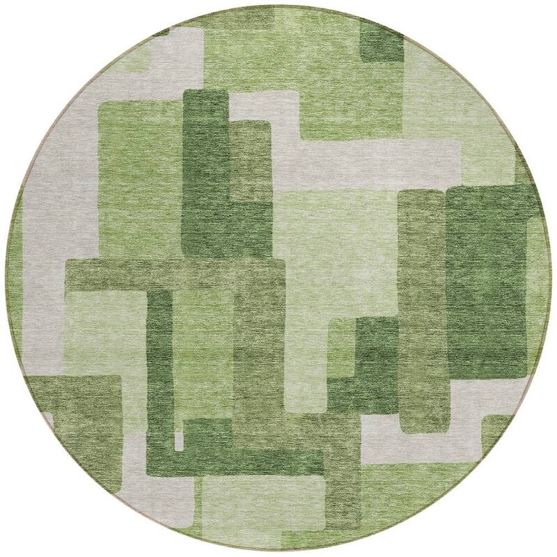 HomeRoots Abstract Transitional Rectangle Outdoor Rug