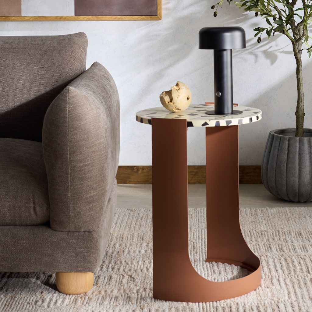 SAFAVIEH Couture Tomlinson Accent Table, Fully Assembled - 16"W x 16"D x 22"H