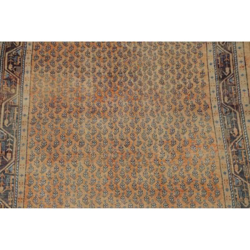 Boteh Botemir Persian Vintage Area Rug Hand-Knotted Wool Carpet - 4'5" x 7'3"