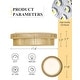 preview thumbnail 3 of 11, 36W 18'' Dimmable Boho Ceiling Light