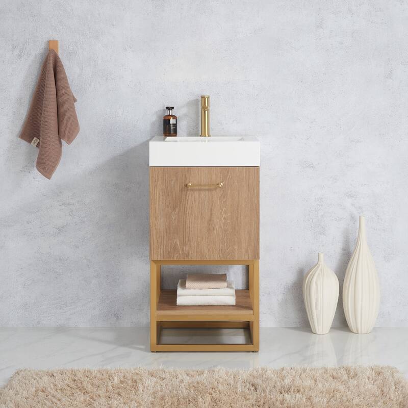 Miseno MV789018-NM Alistair 18" Free Standing Single Basin Vanity Set