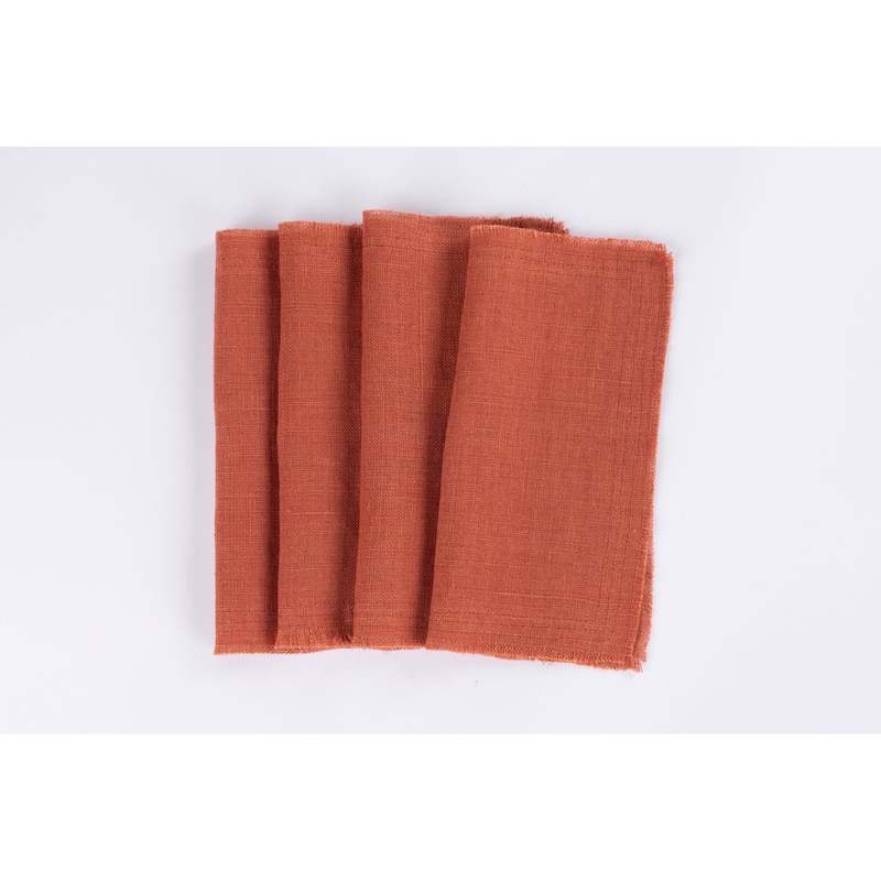 Raphael, Linen, Cocktail Napkin Set (Set of 4)