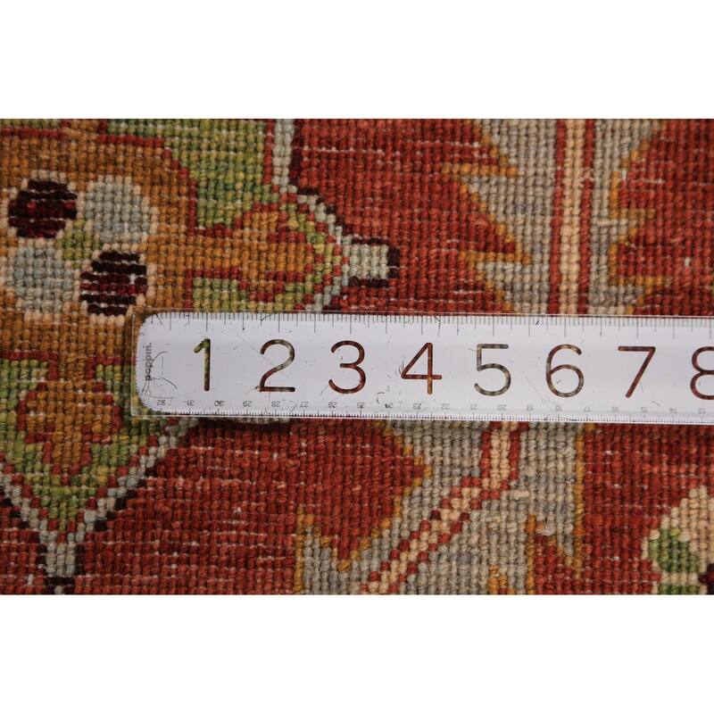 Heriz Serapi Vegetable Dye Area Rug Handmade Wool Carpet - 8'0"x 10'2"