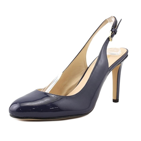 round toe slingback heels