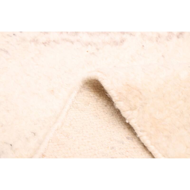 ECARPETGALLERY Hand-knotted Looma Cream Wool Rug - 7'11 x 10'0