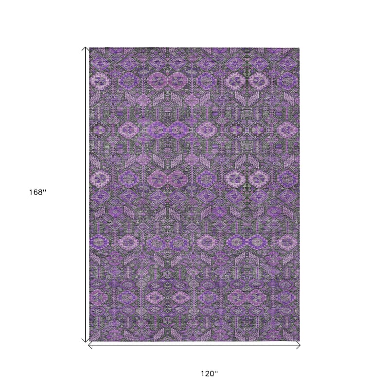 Nax Lush Floral Weather Resistant Classic Meets Modern Outdoor Rug