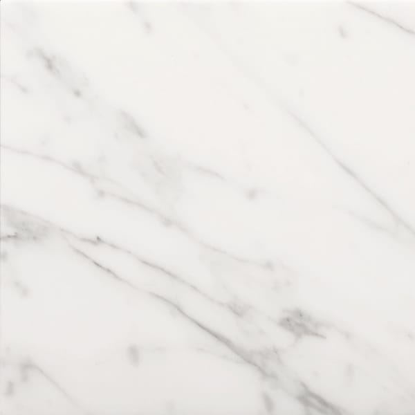 Emser Tile M01NANT1212 Marble Nantes - 12" x 12" Square Floor and Wall Tile - Polished Marble Visual - Bianco Gioia