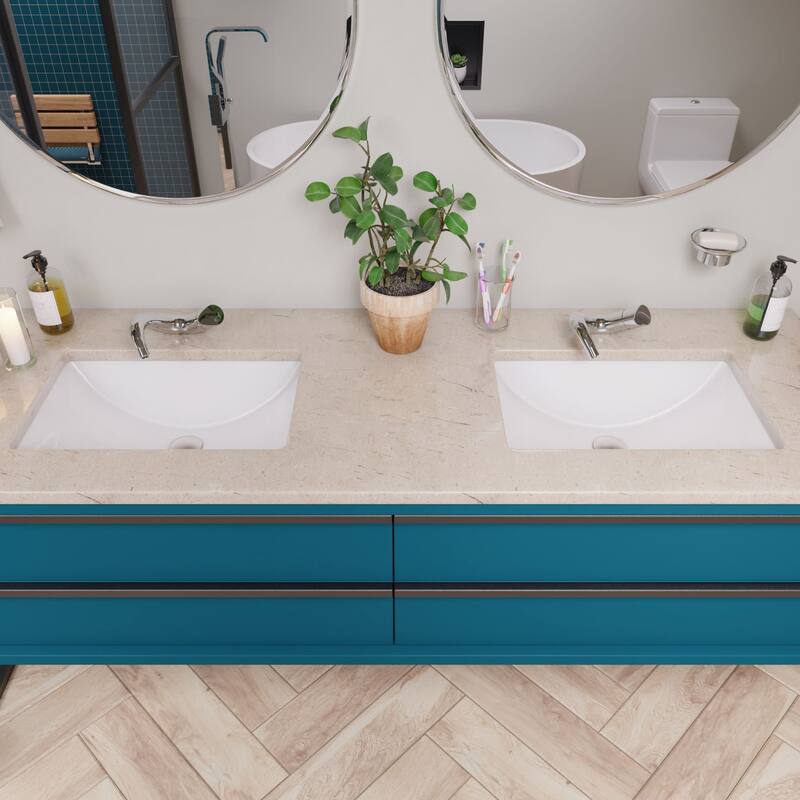 Eago 22" Undermount Bathroom Sink with Overflow