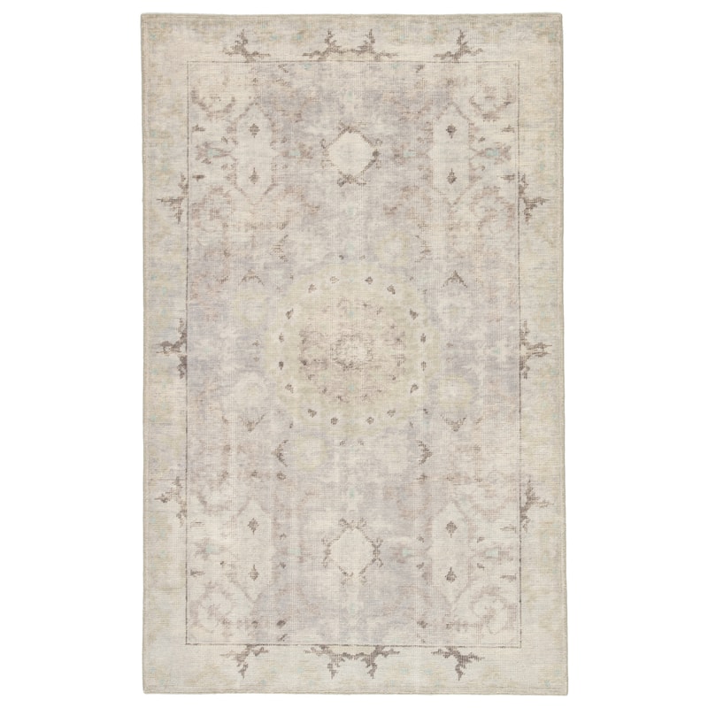 Arista Hand-Knotted Oriental Area Rug - 2' x 3' - Grey/Blue - Runner/Rectangle