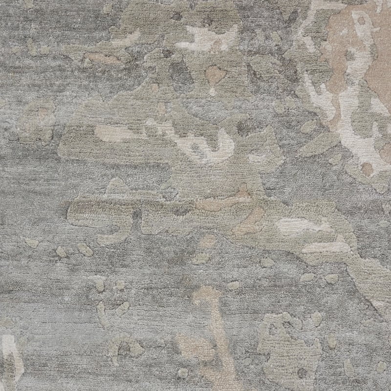 Nourison Silk Shadows Modern Abstract Beige Sheen Area Rug