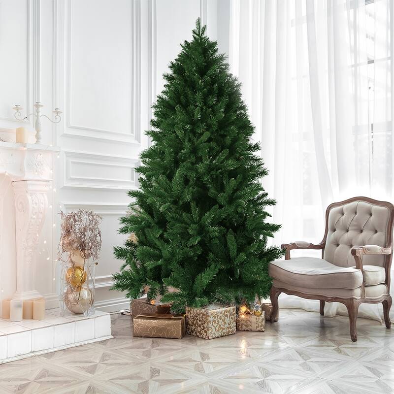 7FT PE/PVC mixed green artificial Christmas tree