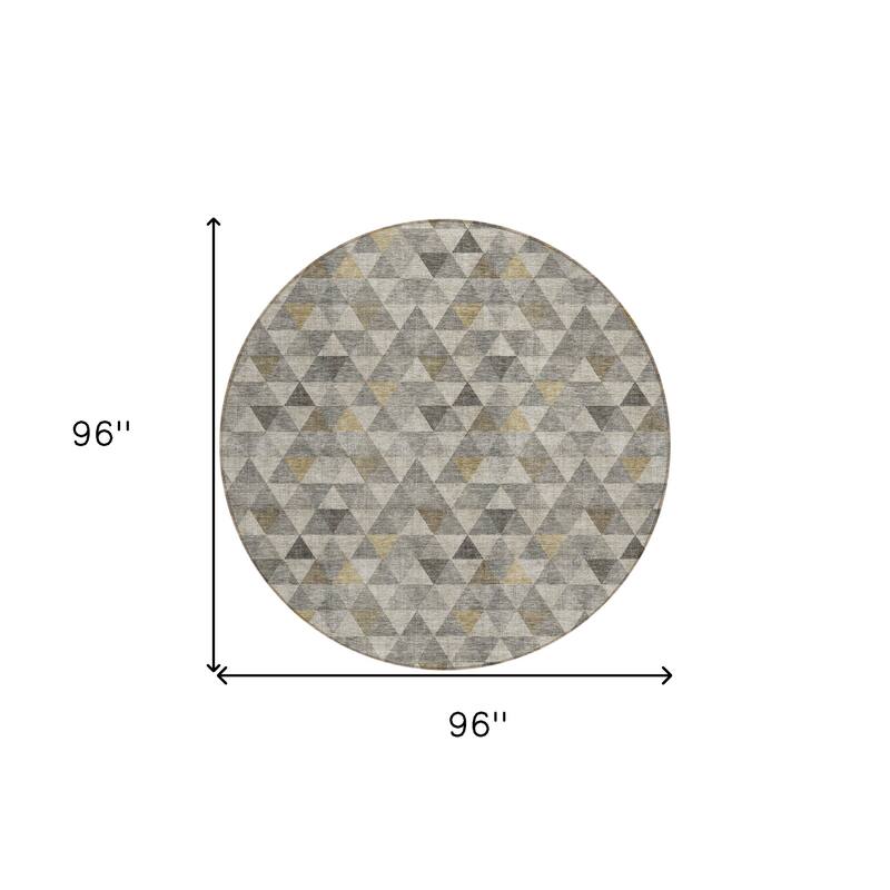 HomeRoots Geometric Transitional Rectangle Outdoor Rug