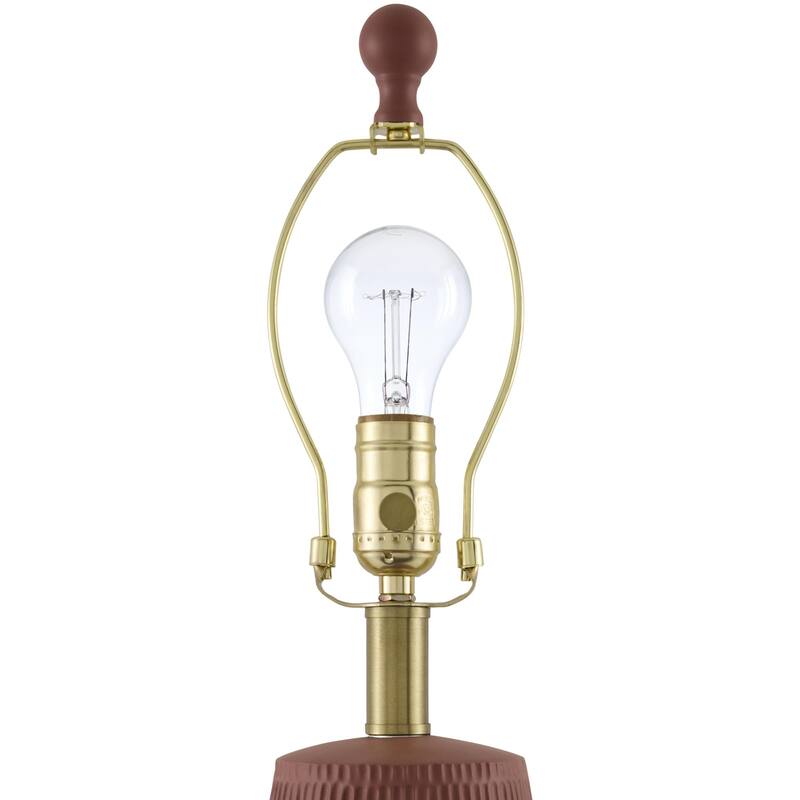 Livabliss Leipzig Rustic Accent Table Lamp - 20"H x 10"W x 10"D