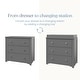 preview thumbnail 13 of 35, Child Craft Harmony 3-drawer Dresser with Dressing Kit
