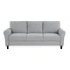 preview thumbnail 38 of 49, Fremont & Park Diboli Chenille 3-Piece Living Room Set - Wood Finish Exposed Feet