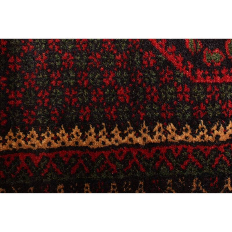 ECARPETGALLERY Hand-knotted Teimani Black Wool Rug - 2'8 x 4'2