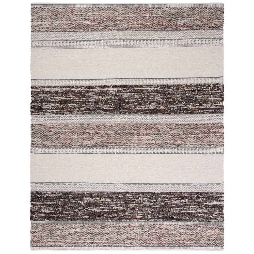SAFAVIEH Handmade Natura Senta Boho Stripe Wool Rug