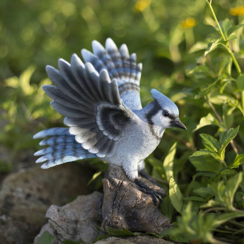 SoReal Blue Jay Wing Out on stump