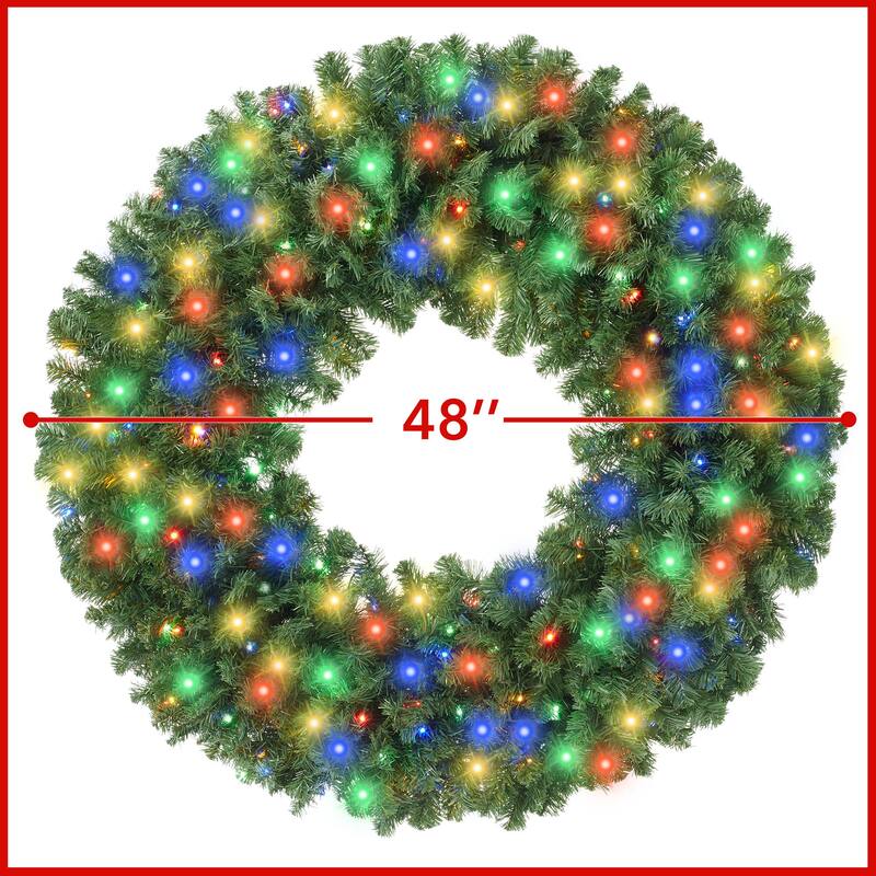 Green Fir Artificial Holiday Christmas Wreath Holiday Décor