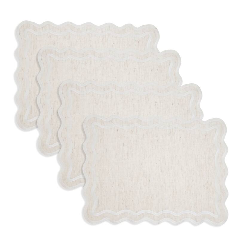 Eco Scallop Border Placemat (Set of 4)