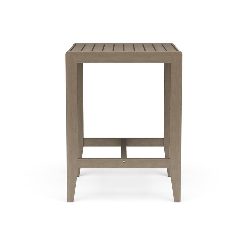Homestyles Sustain Gray Wood Outdoor High Bistro Table - 30" x 30" x 40"