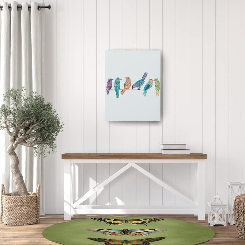 Butterflies Novelty Chenille Area Rug