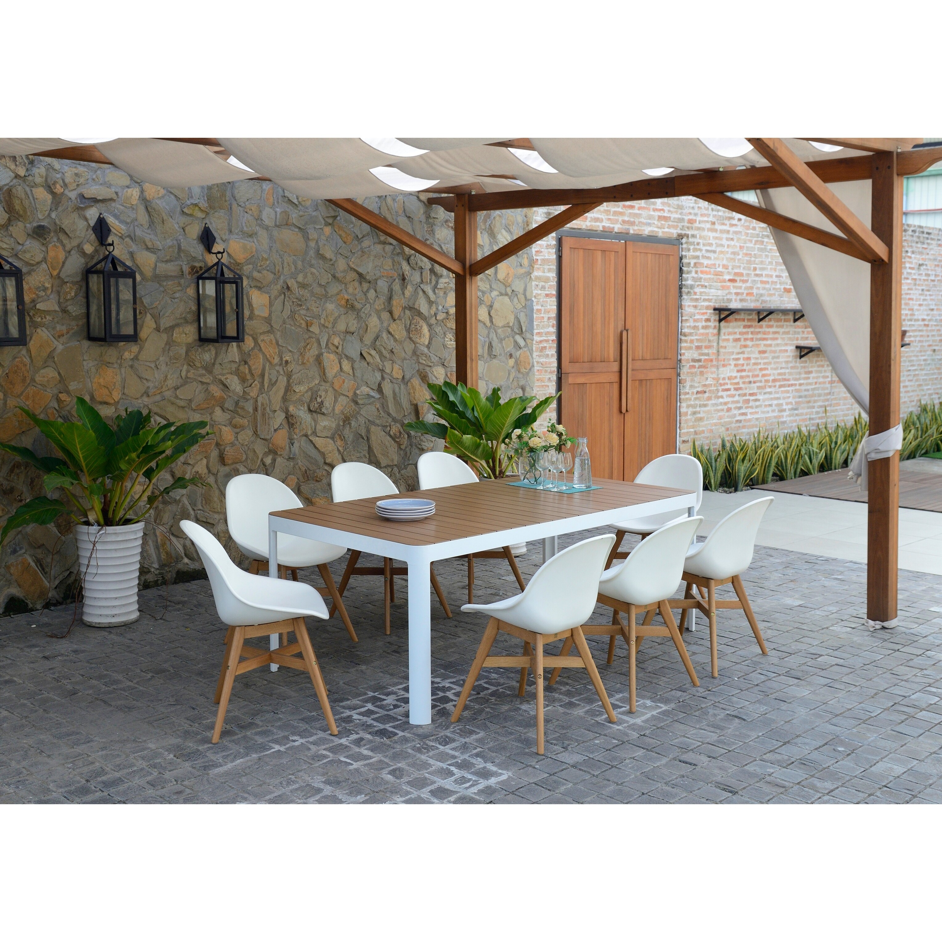 Amazonia teak dining set 2025