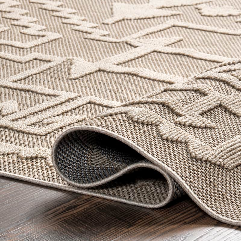 Nuloom Sequoia Tribal Textured Indoor/Outdoor Area Rug