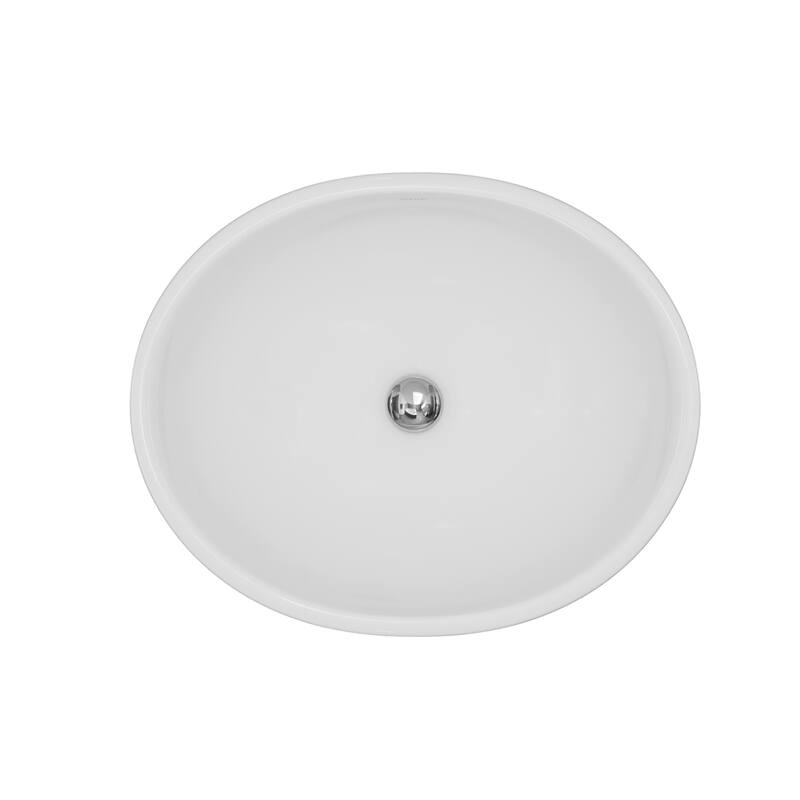 Karran Valera 16" Vitreous China Vessel Bathroom Sink in White