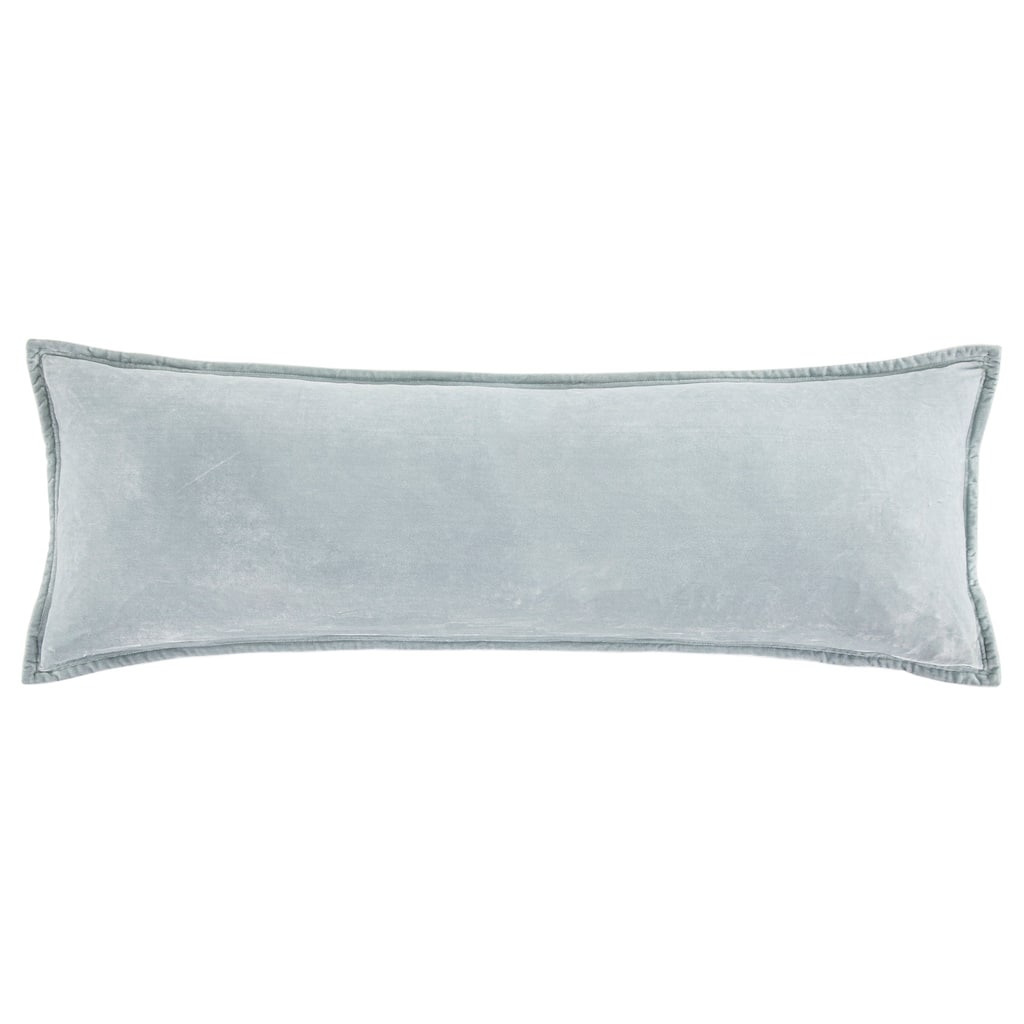 HiEnd Accents Stella Faux Silk Velvet Romantic Western Long Lumbar Pillow, 14"x42"